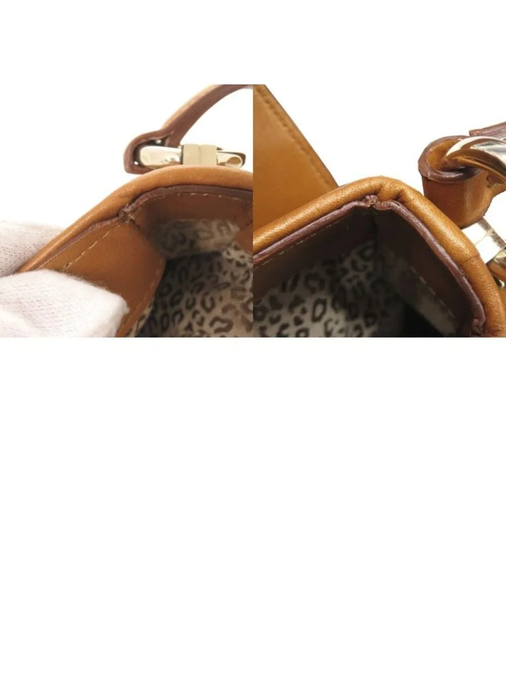 Cartier Panthere Leather Camel Shoulder Bag